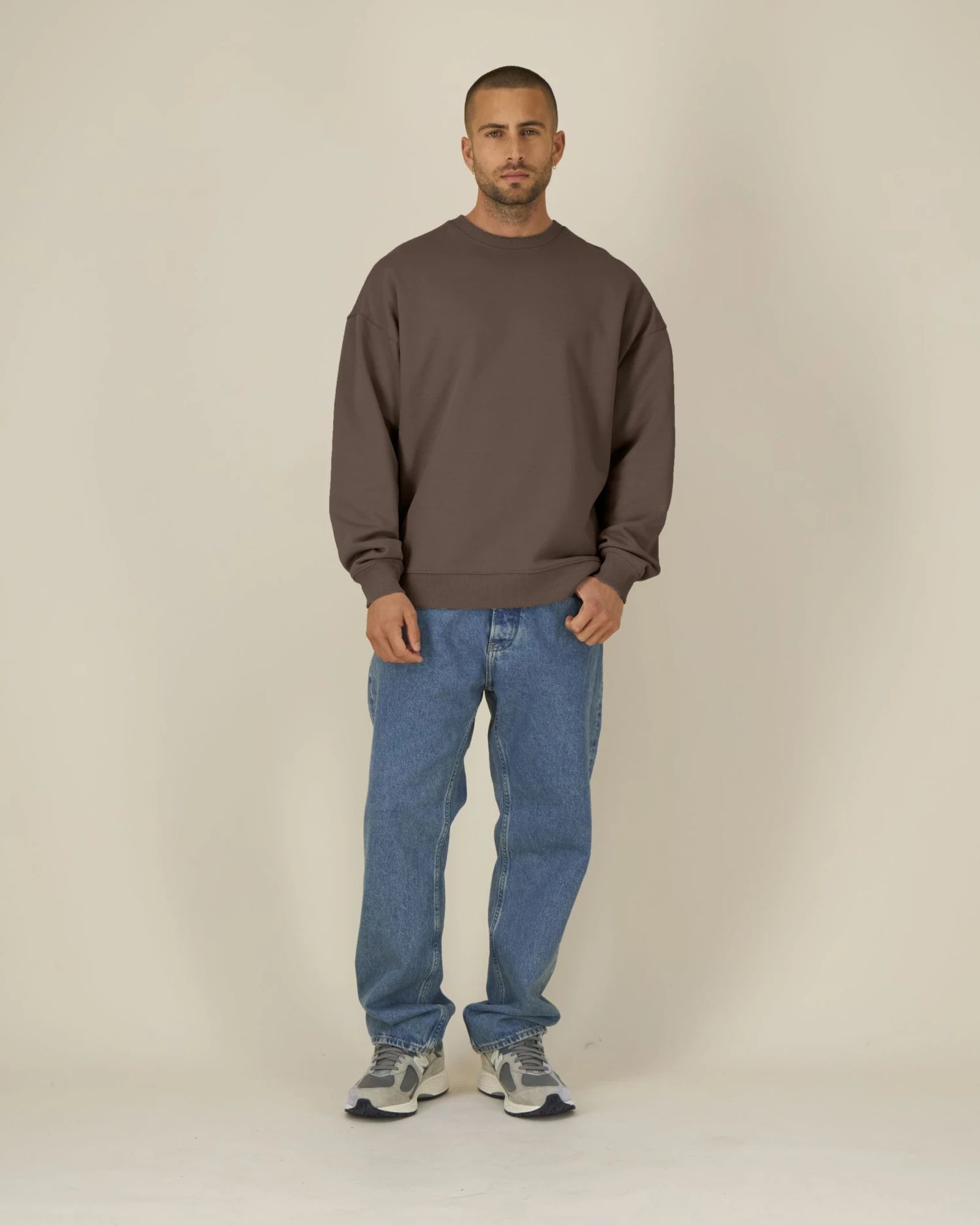 Felpa cotone bio Stanley/Stella Radder 2.0 da personalizzare - Marrone moka