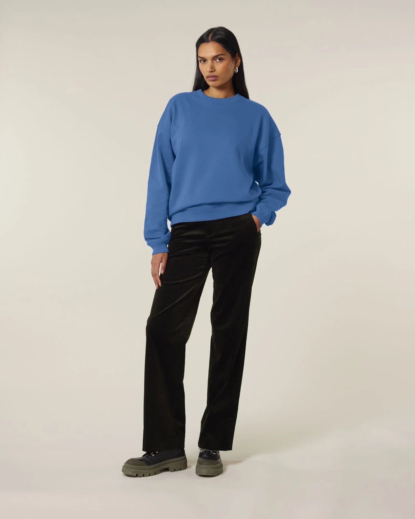 Felpa cotone bio Stanley/Stella Radder 2.0 da personalizzare - Blu Mindful