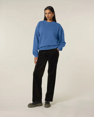 Felpa cotone bio Stanley/Stella Radder 2.0 da personalizzare - Blu Mindful