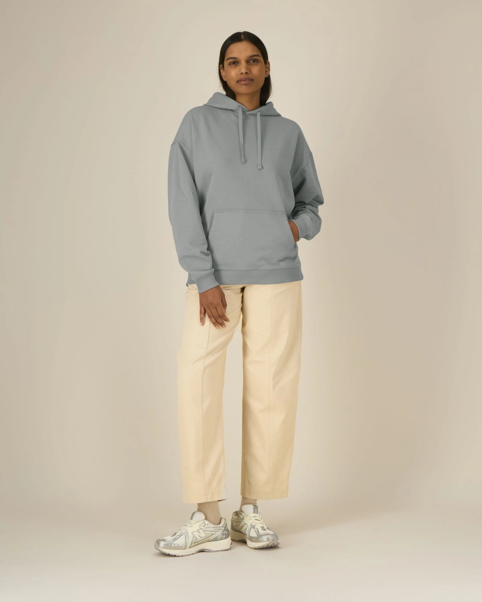 Felpa cotone bio Stanley/Stella Slammer da personalizzare - Grigio nebbia