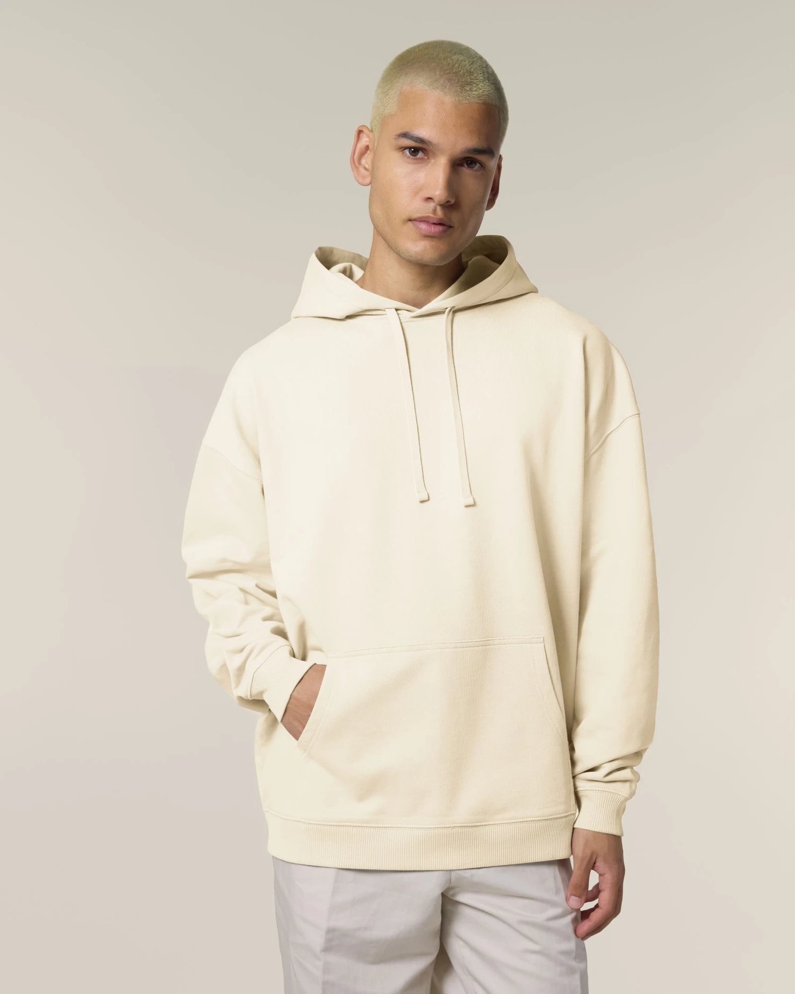 Felpa cotone bio Stanley/Stella Slammer da personalizzare - Crema
