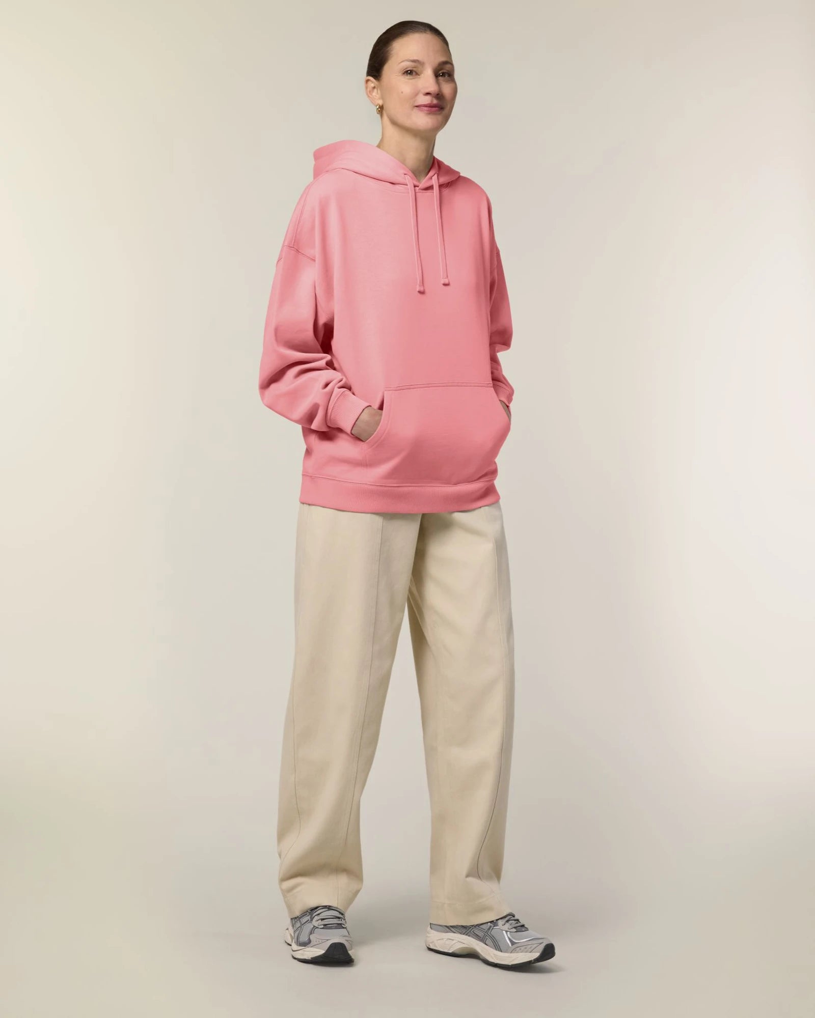 Felpa cotone bio Stanley/Stella Slammer da personalizzare - Rosa Vivace