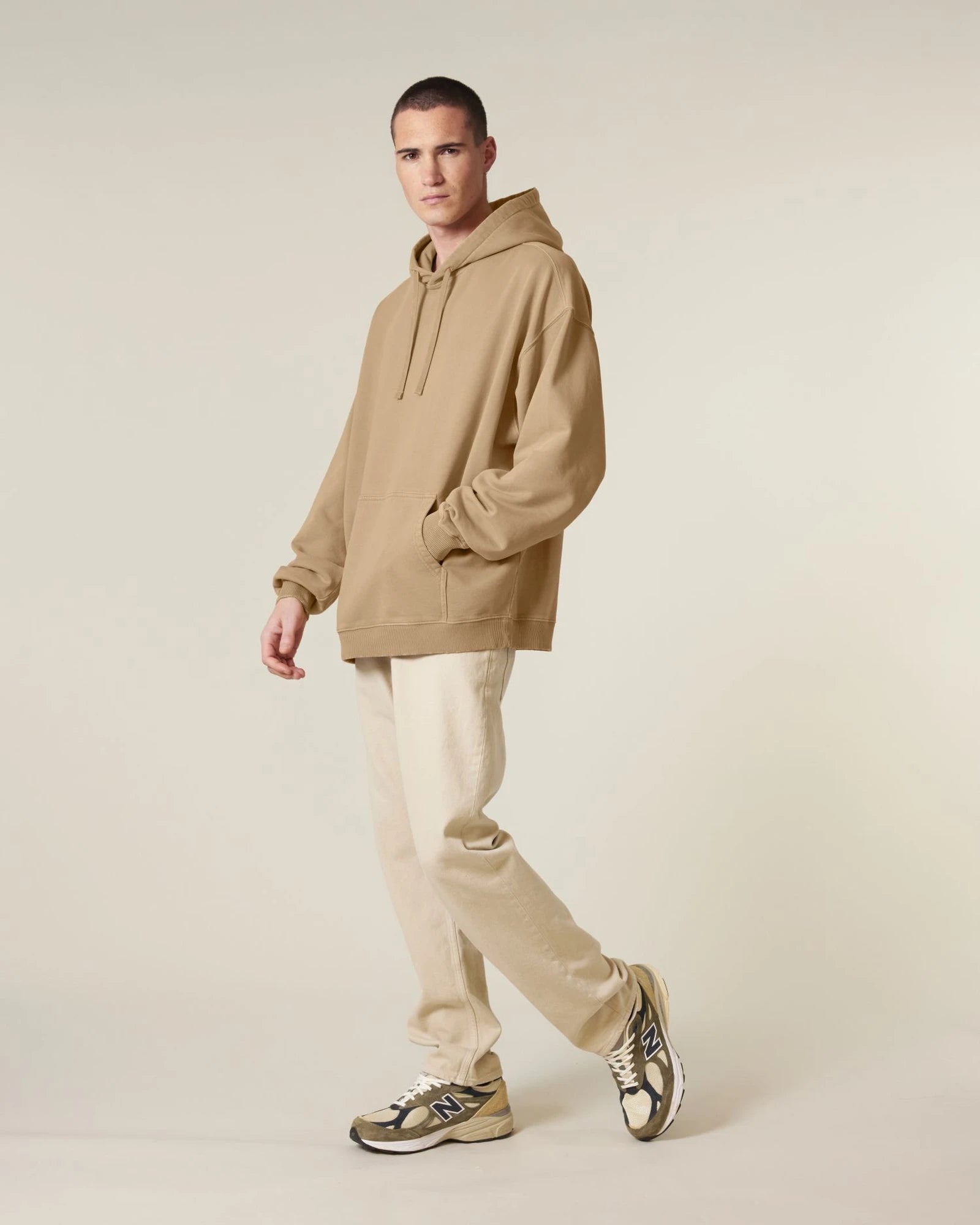 Felpa cotone bio Stanley/Stella Slammer 2.0 da personalizzare - Tinto in filo latte