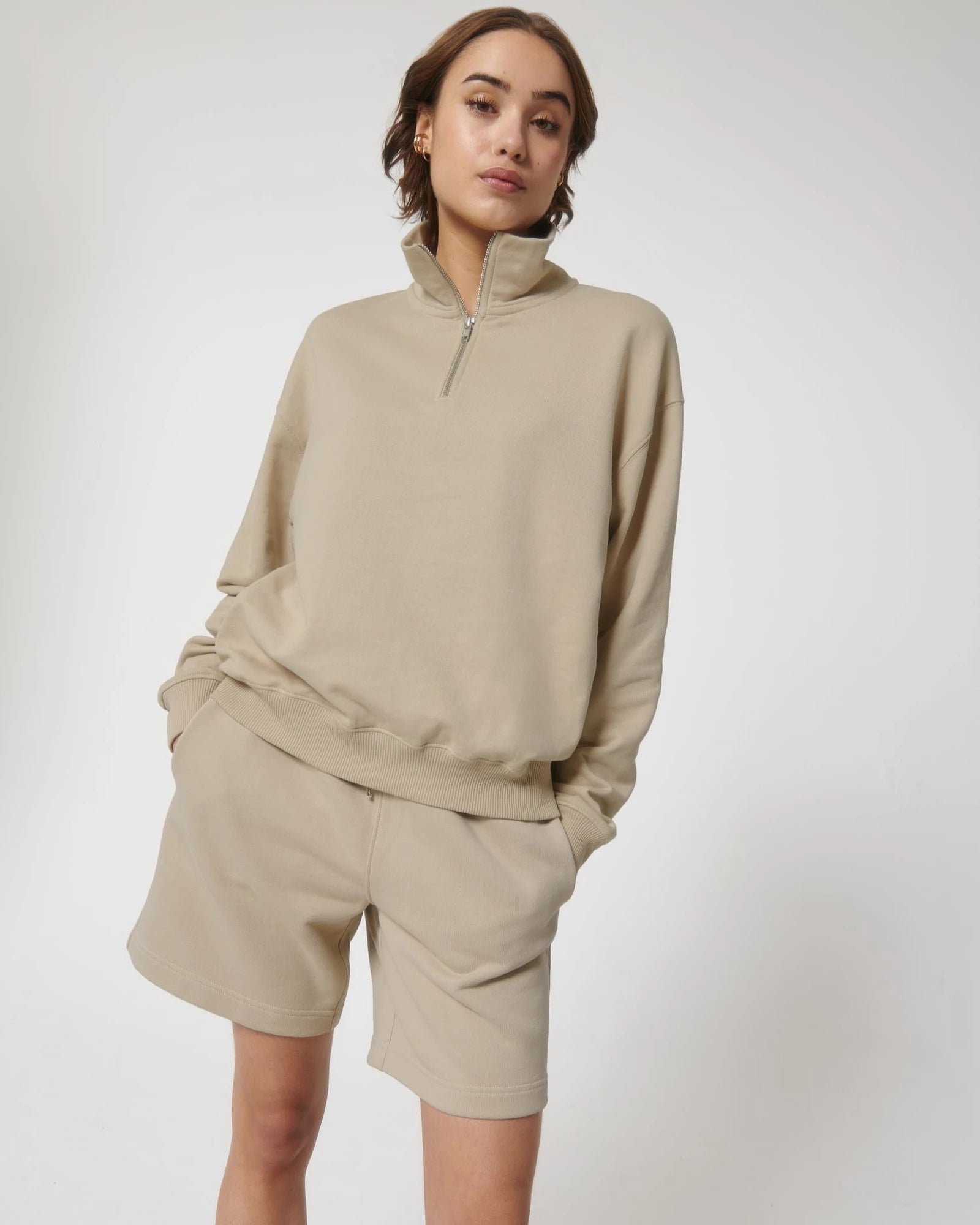 Felpa cotone bio Stanley/Stella Miller Dry da personalizzare - Desert Dust