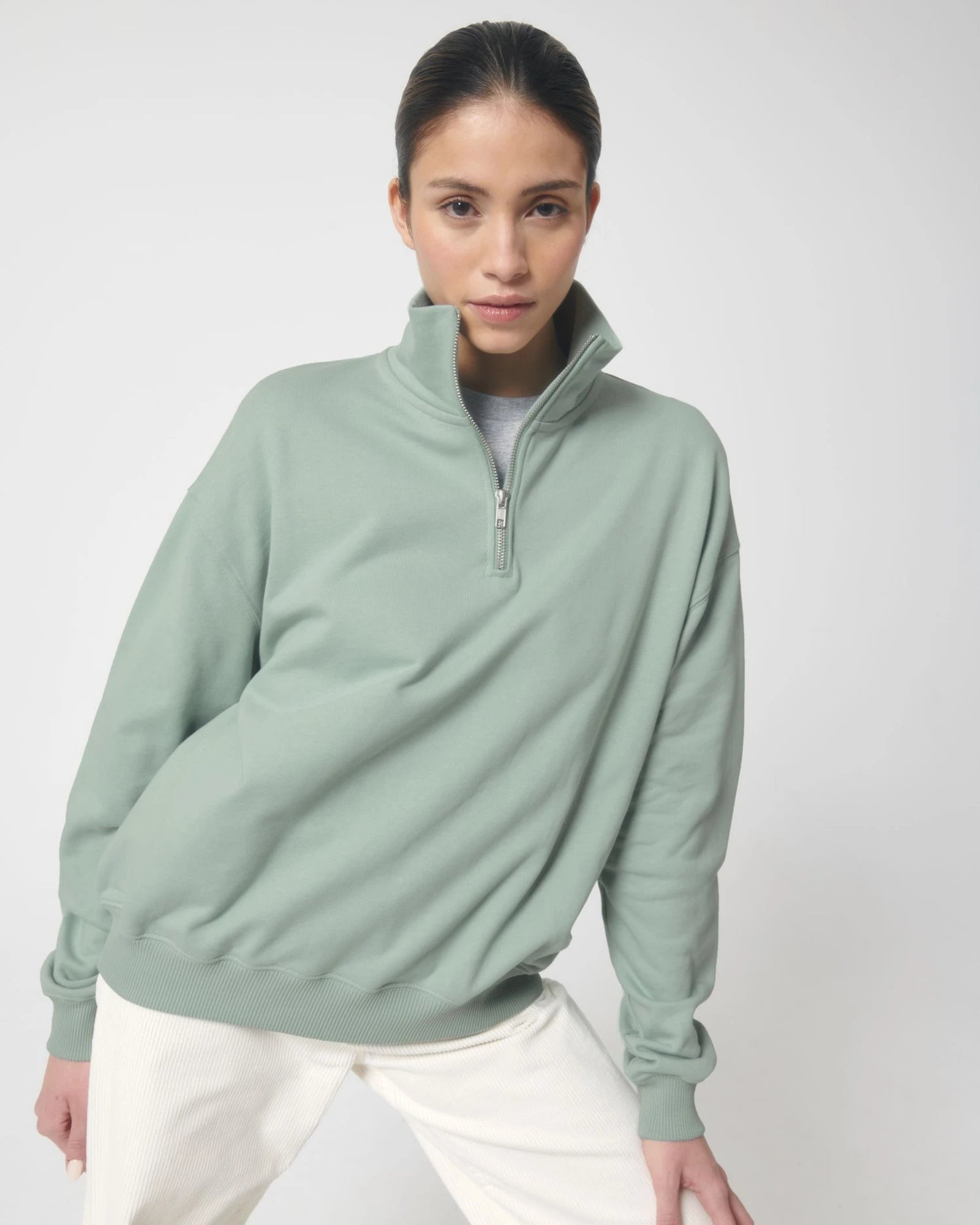 Felpa cotone bio Stanley/Stella Miller Dry da personalizzare - Aloe