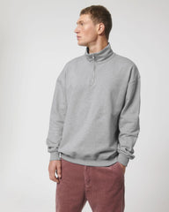 Felpa cotone bio Stanley/Stella Miller Dry da personalizzare - Grigio melange