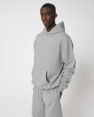 Felpa cotone bio Stanley/Stella Cooper Dry da personalizzare - Grigio melange