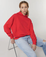 Felpa cotone bio Stanley/Stella Cooper Dry da personalizzare - Sdraio rosso