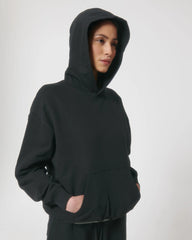 Felpa cotone bio Stanley/Stella Cooper Dry da personalizzare - Nero