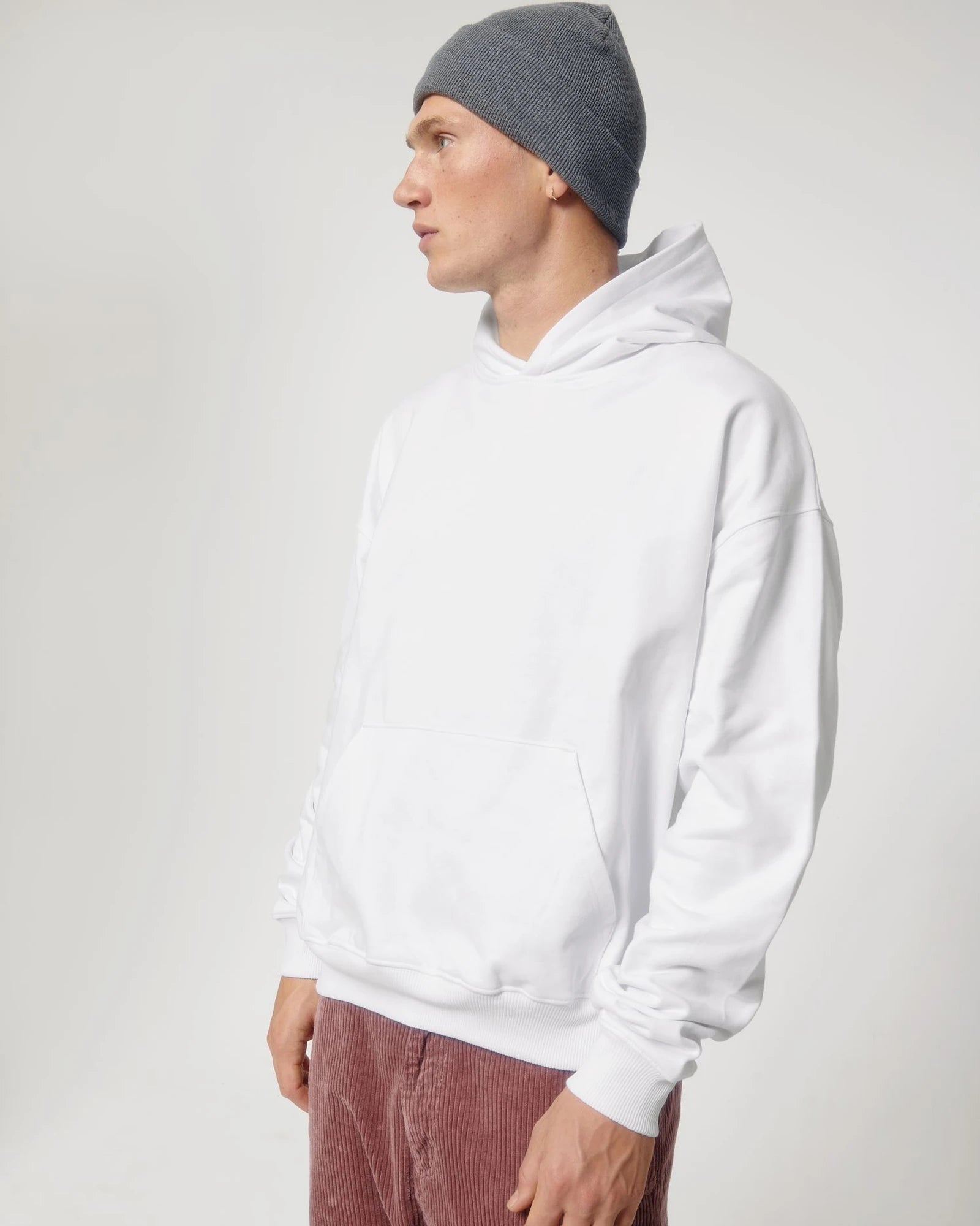 Felpa cotone bio Stanley/Stella Cooper Dry da personalizzare - Bianco
