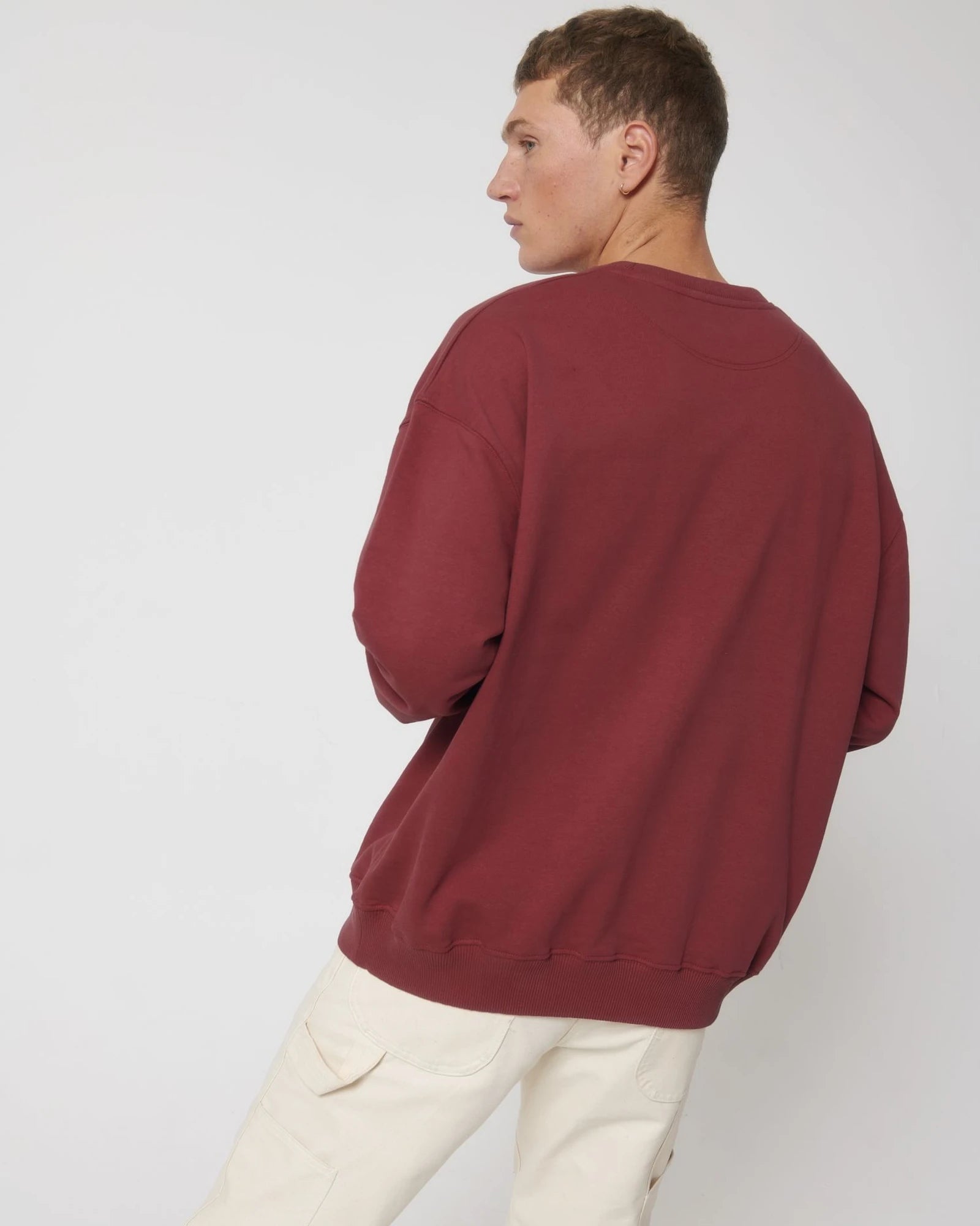 Felpa cotone bio Stanley/Stella Ledger Dry da personalizzare - Red Earth