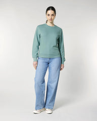 Felpa cotone bio Stanley/Stella Matcher da personalizzare - Monstera verde petrolio
