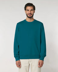 Felpa cotone bio Stanley/Stella Matcher da personalizzare - Blu Oceano Profondo
