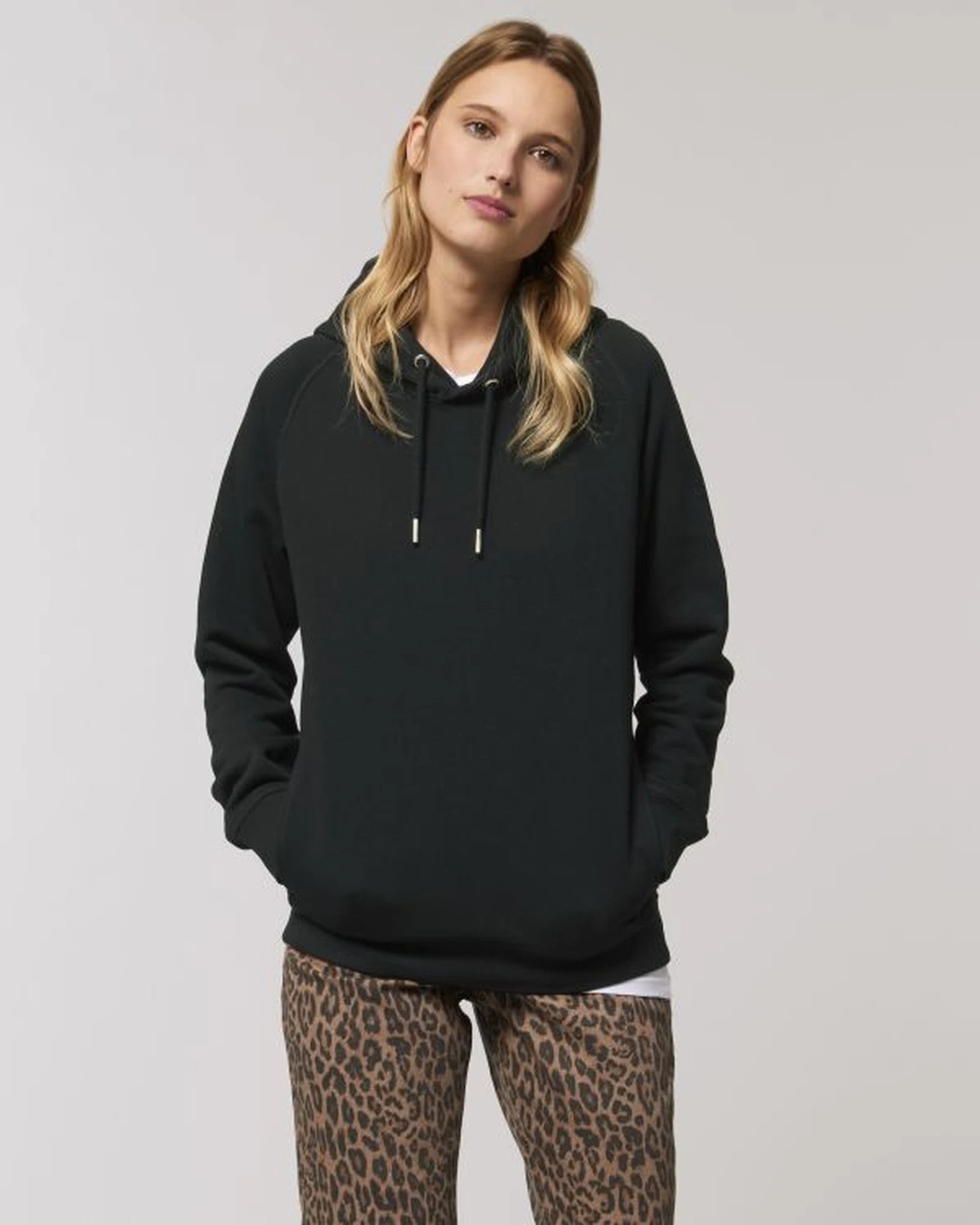 Felpa cotone bio Stanley/Stella Sider da personalizzare - Nero