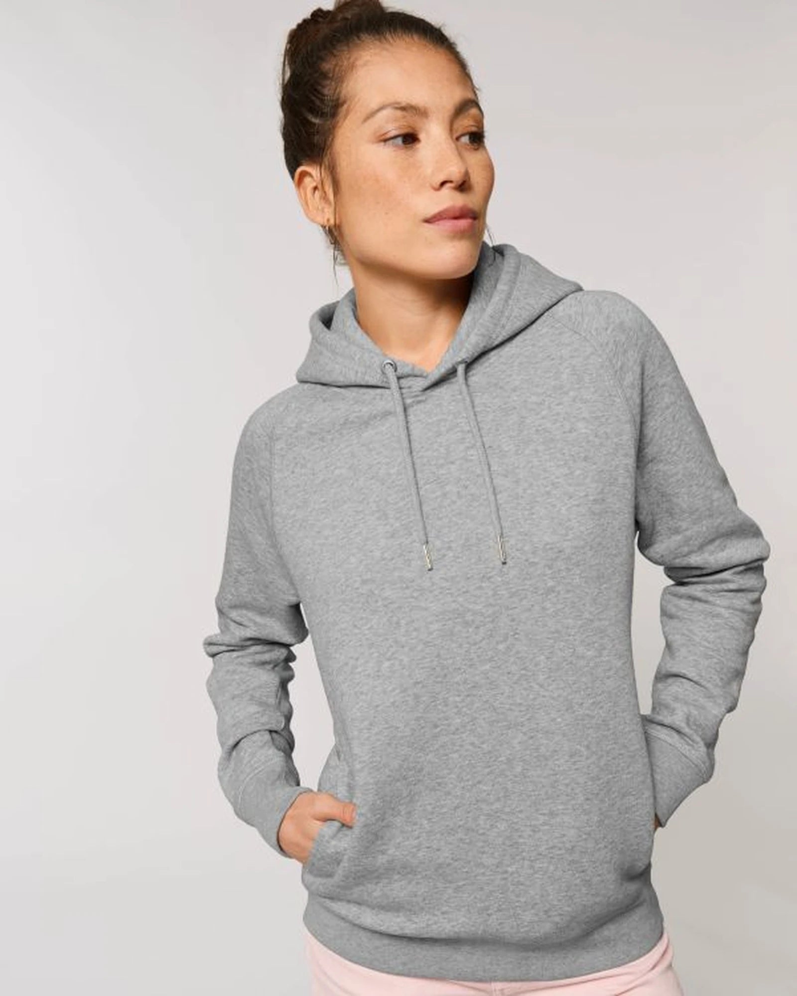 Felpa cotone bio Stanley/Stella Sider da personalizzare - Grigio melange