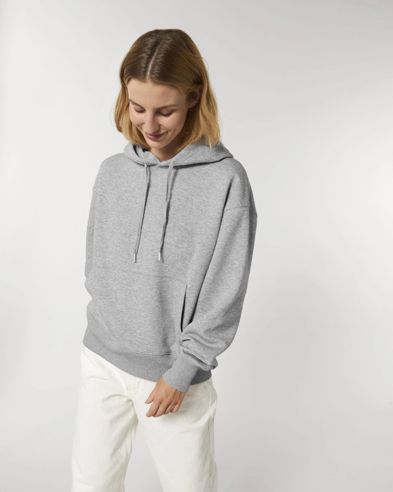 Felpa cotone bio Stanley/Stella Slammer da personalizzare - Grigio melange