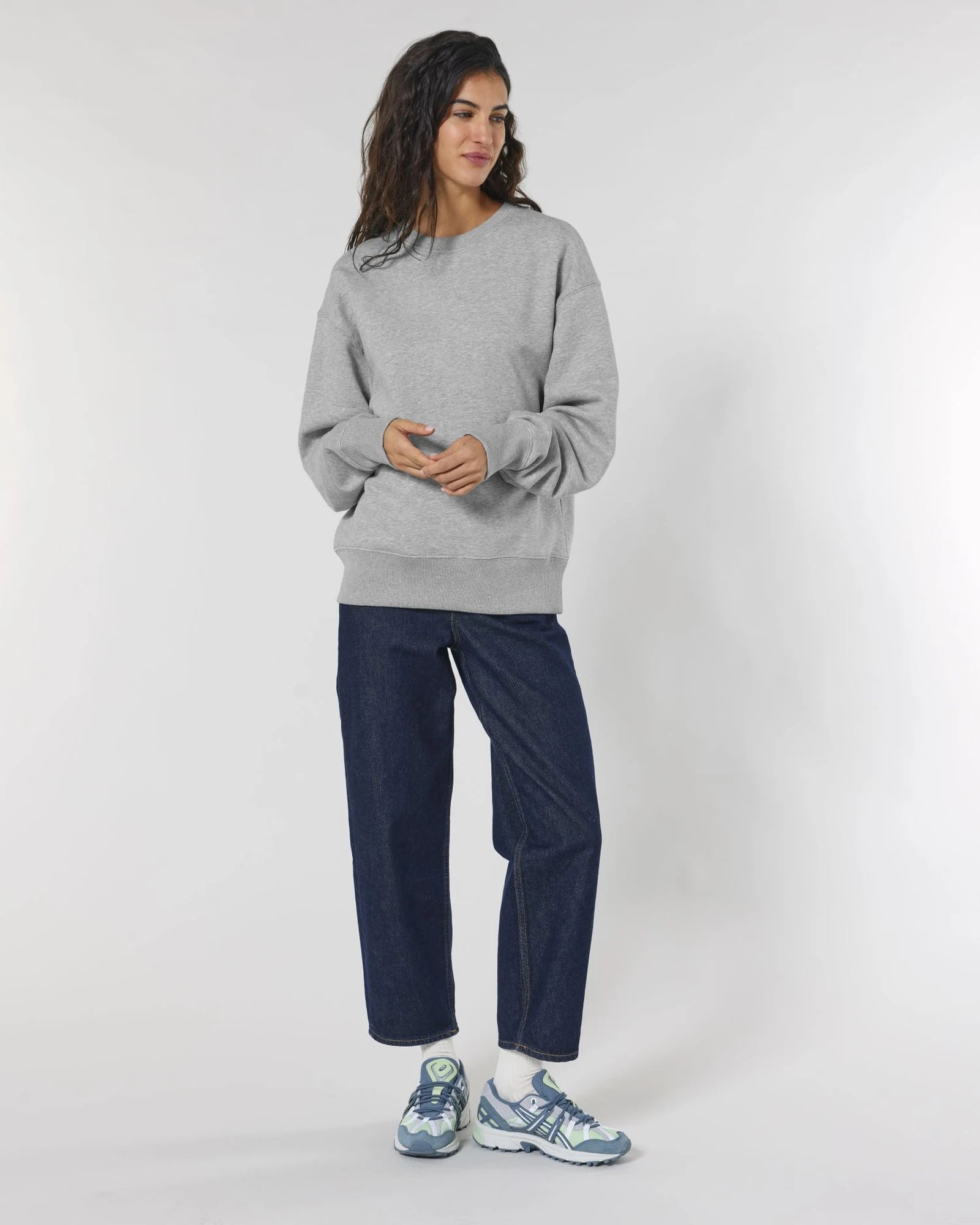 Felpa cotone bio Stanley/Stella Radder da personalizzare - Grigio melange