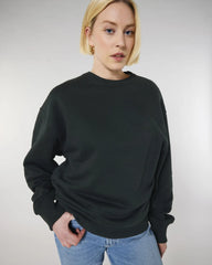 Felpa cotone bio Stanley/Stella Radder da personalizzare - Nero