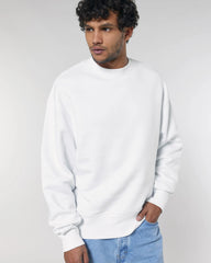 Felpa cotone bio Stanley/Stella Radder da personalizzare - Bianco
