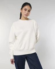 Felpa cotone bio Stanley/Stella Radder da personalizzare - Bianco sporco