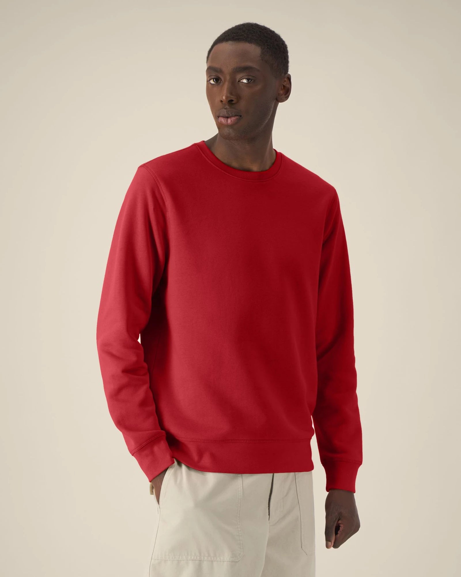 Felpa cotone bio Stanley/Stella Roller da personalizzare - Rosso