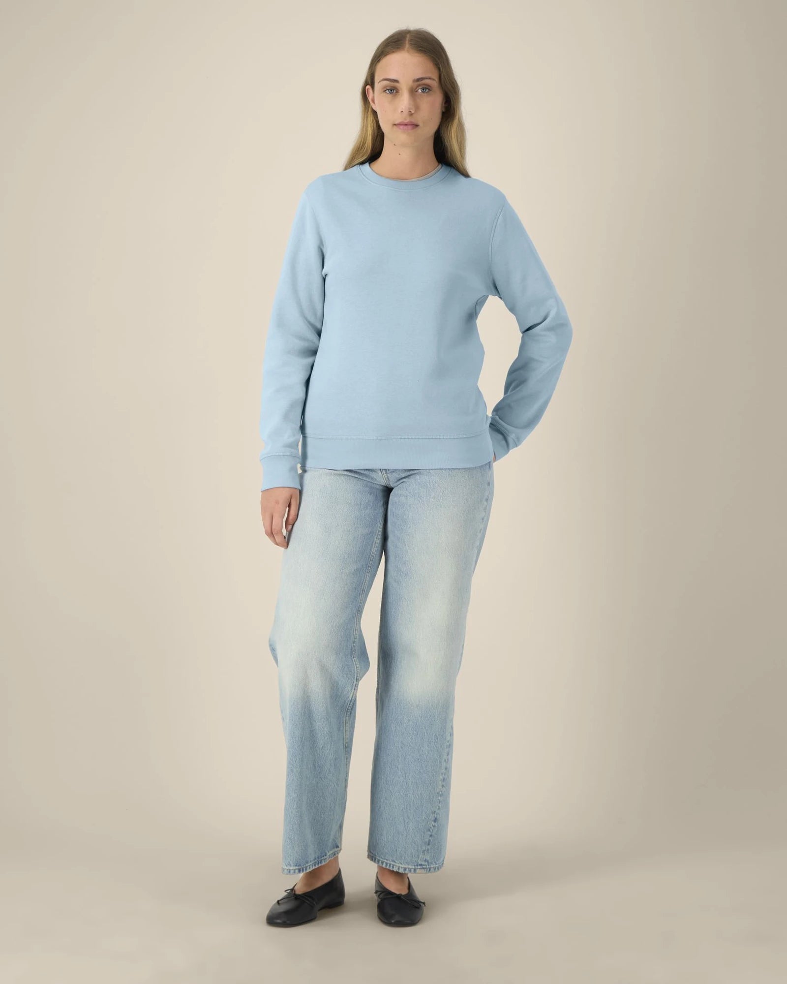Felpa cotone bio Stanley/Stella Roller da personalizzare - Azzurro