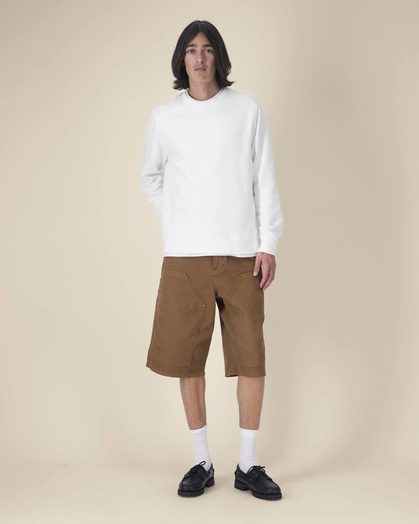Felpa cotone bio Stanley/Stella Roller da personalizzare - Bianco
