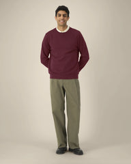 Felpa cotone bio Stanley/Stella Roller da personalizzare - Bordeaux