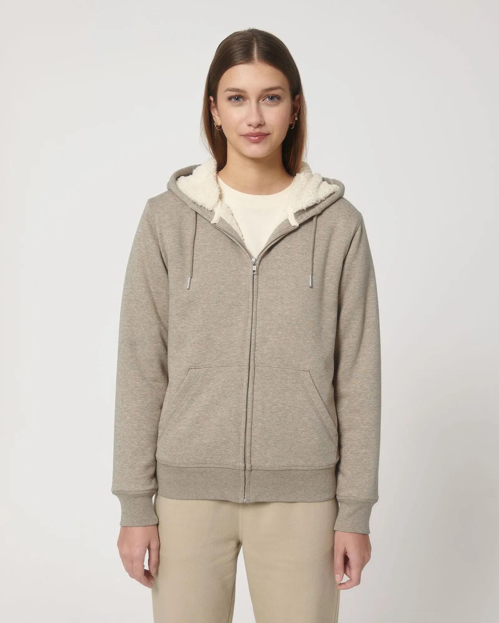 Felpa zip cotone bio Stanley/Stella Hygger da personalizzare - 16