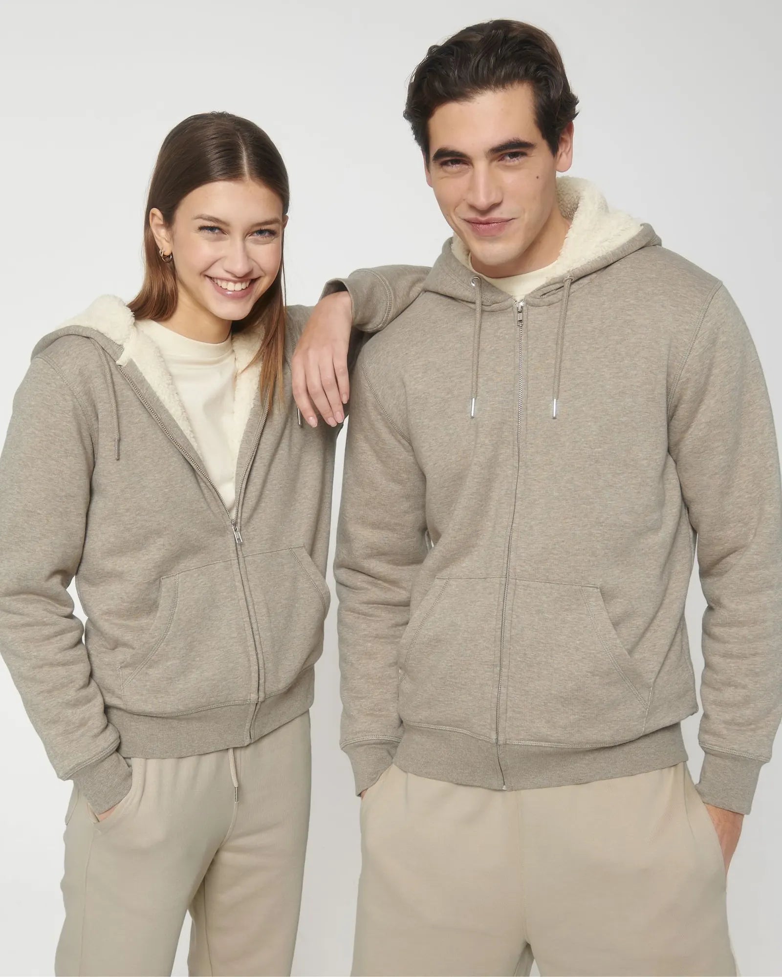 Felpa zip cotone bio Stanley/Stella Hygger da personalizzare - 13