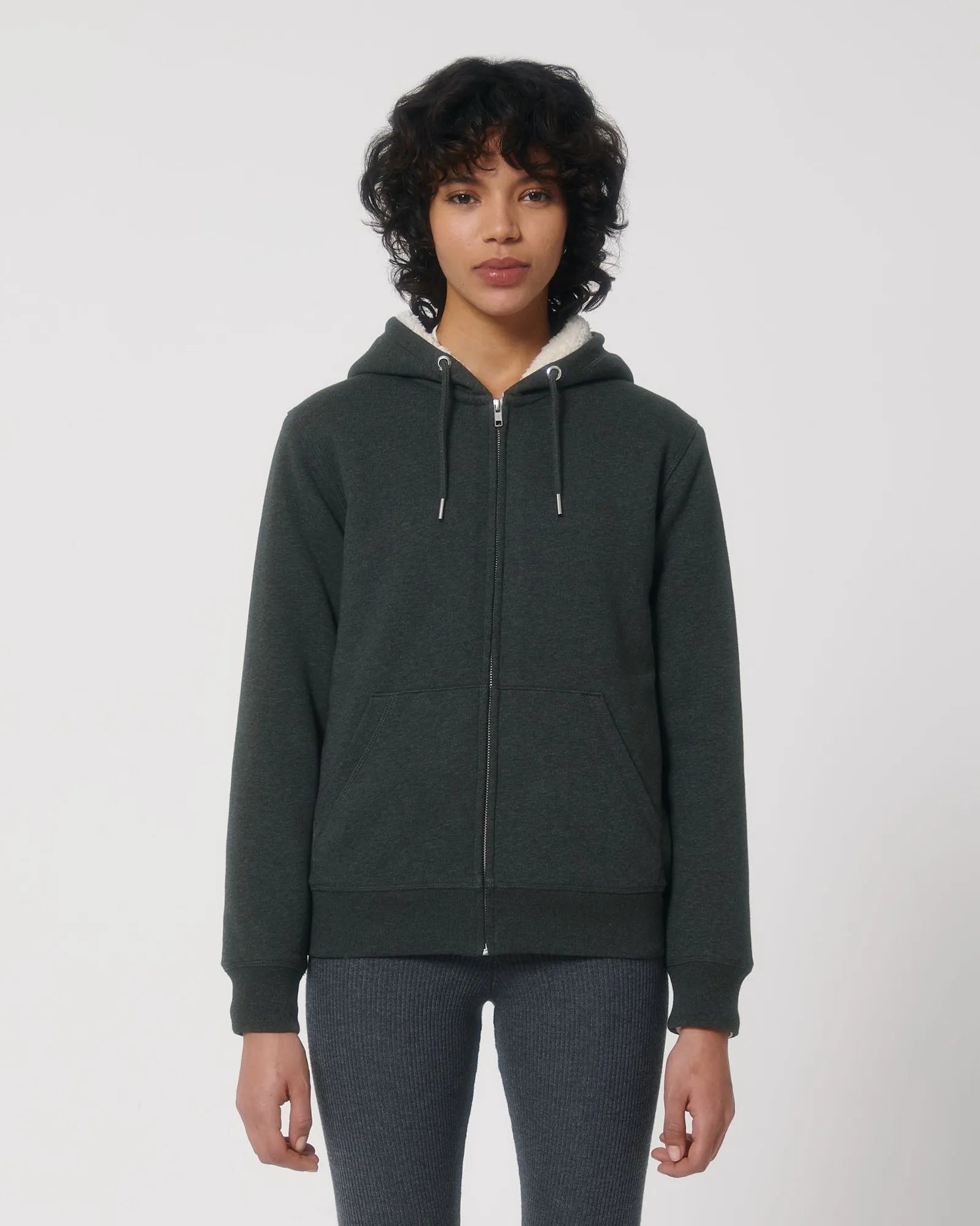 Felpa zip cotone bio Stanley/Stella Hygger da personalizzare - 21