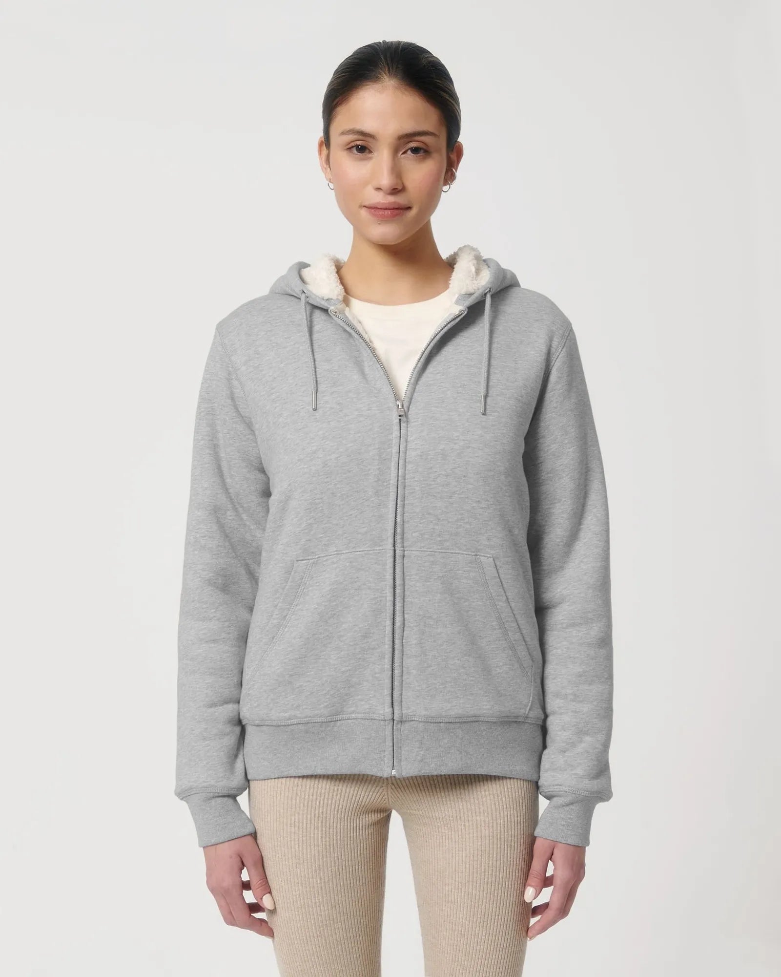 Felpa zip cotone bio Stanley/Stella Hygger da personalizzare - 9