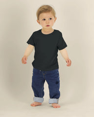 T-shirt neonato cotone bio Stanley/Stella Iconic da personalizzare - Nero