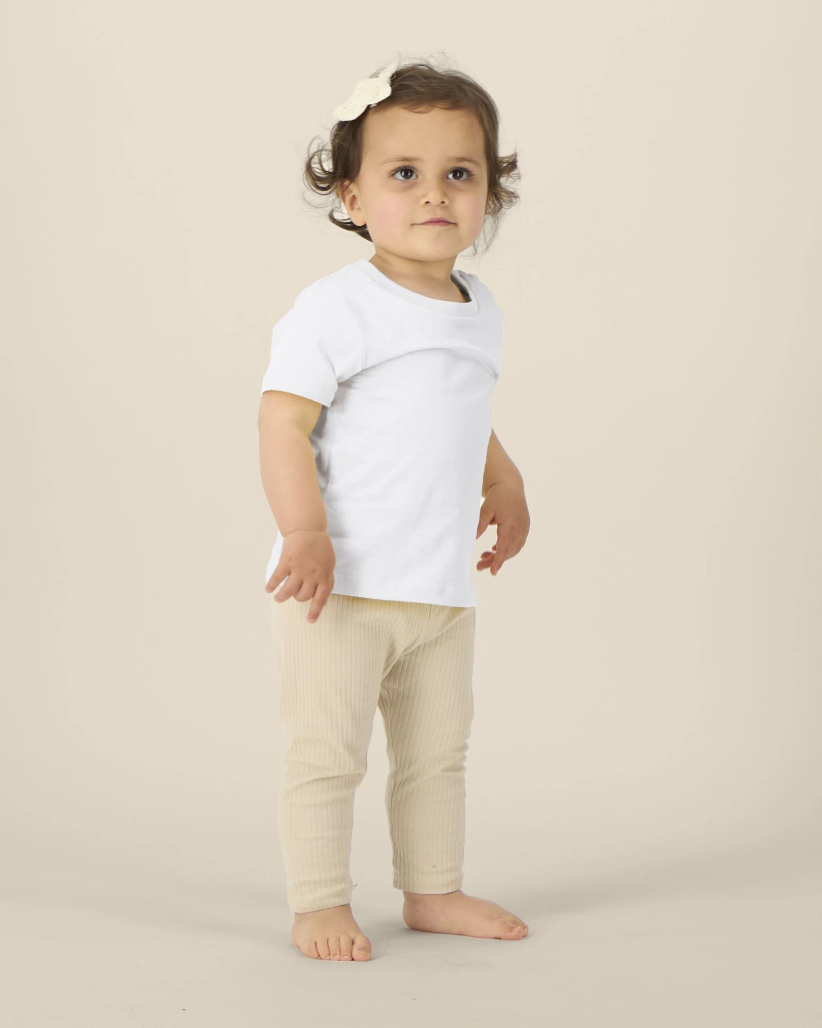T-shirt neonato cotone bio Stanley/Stella Iconic da personalizzare - Bianco