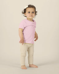 T-shirt neonato cotone bio Stanley/Stella Iconic da personalizzare - Rosa Cotone