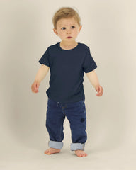 T-shirt neonato cotone bio Stanley/Stella Iconic da personalizzare - Blu Navy
