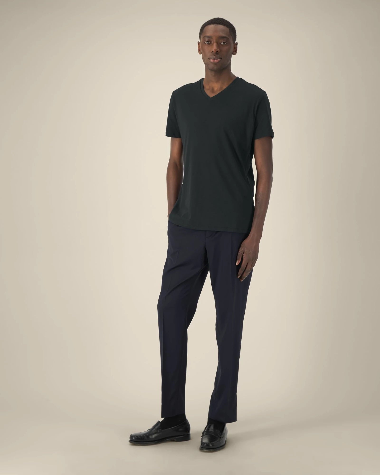 T-shirt uomo bio Stanley/Stella Presenter da personalizzare - Nero