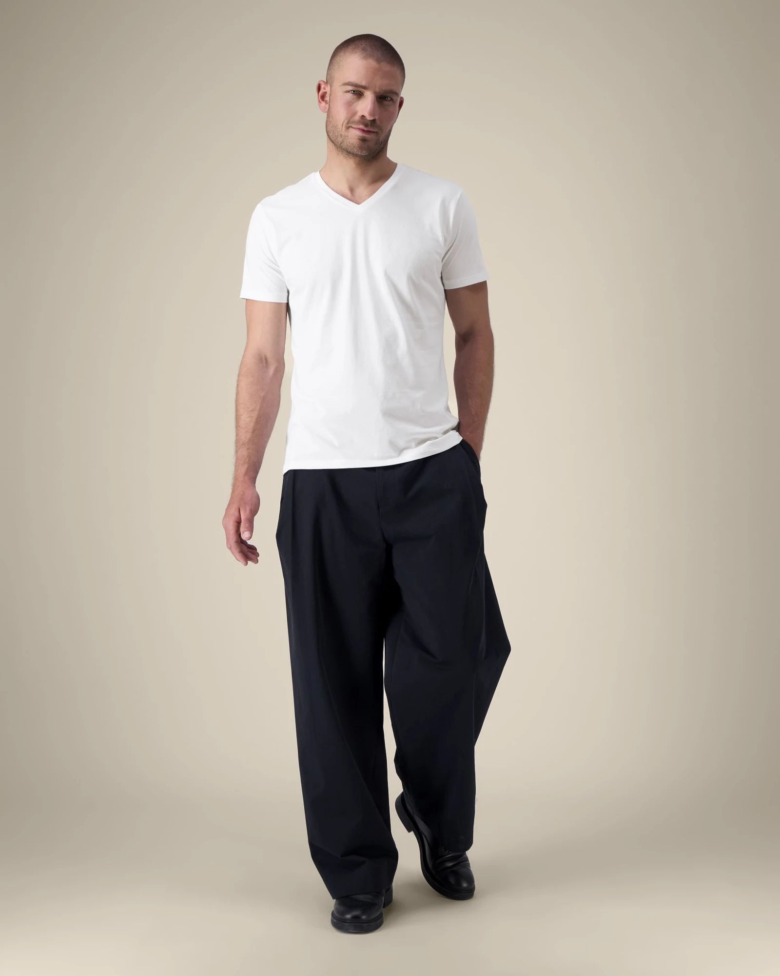 T-shirt uomo bio Stanley/Stella Presenter da personalizzare - Bianco