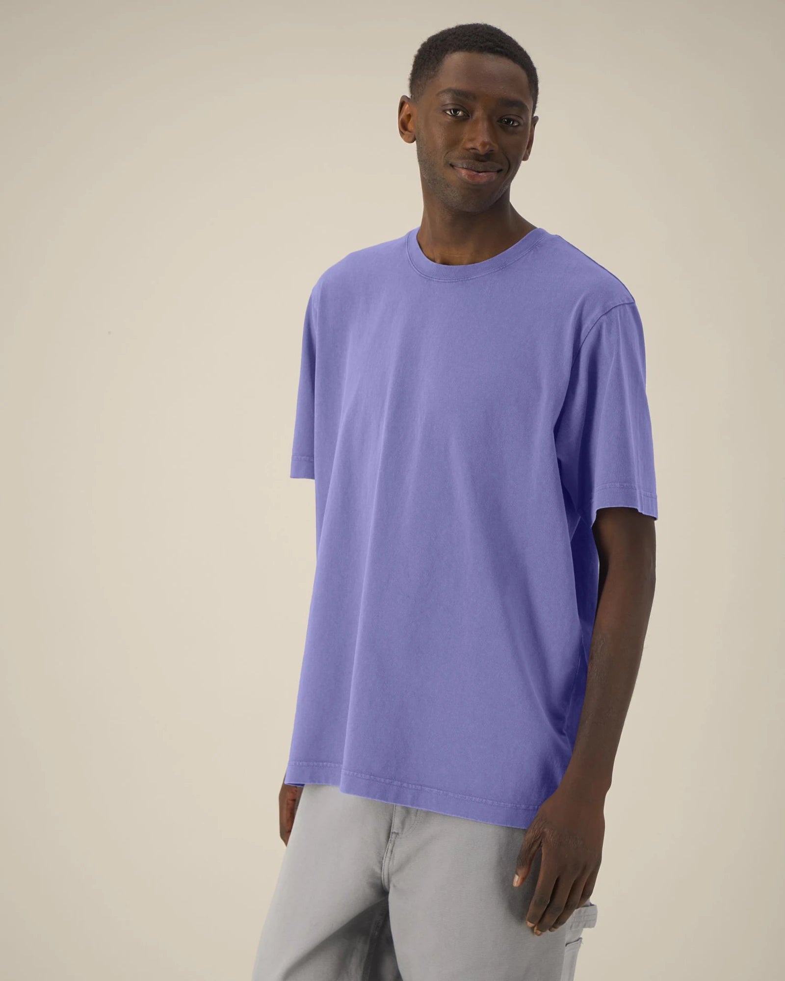 T-shirt manica lunga cotone bio Stanley/Stella da personalizzare - Tinto in capo viola