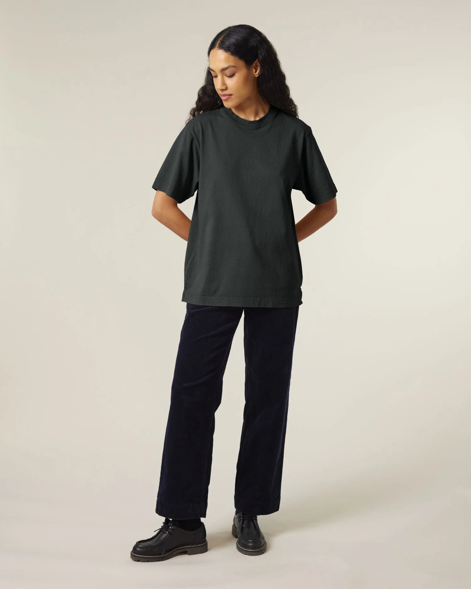 T-shirt manica lunga cotone bio Stanley/Stella da personalizzare - G. Dyed Black Rock