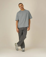 T-shirt oversize Stanley/Stella Asher da personalizzare - Grigio nebbia