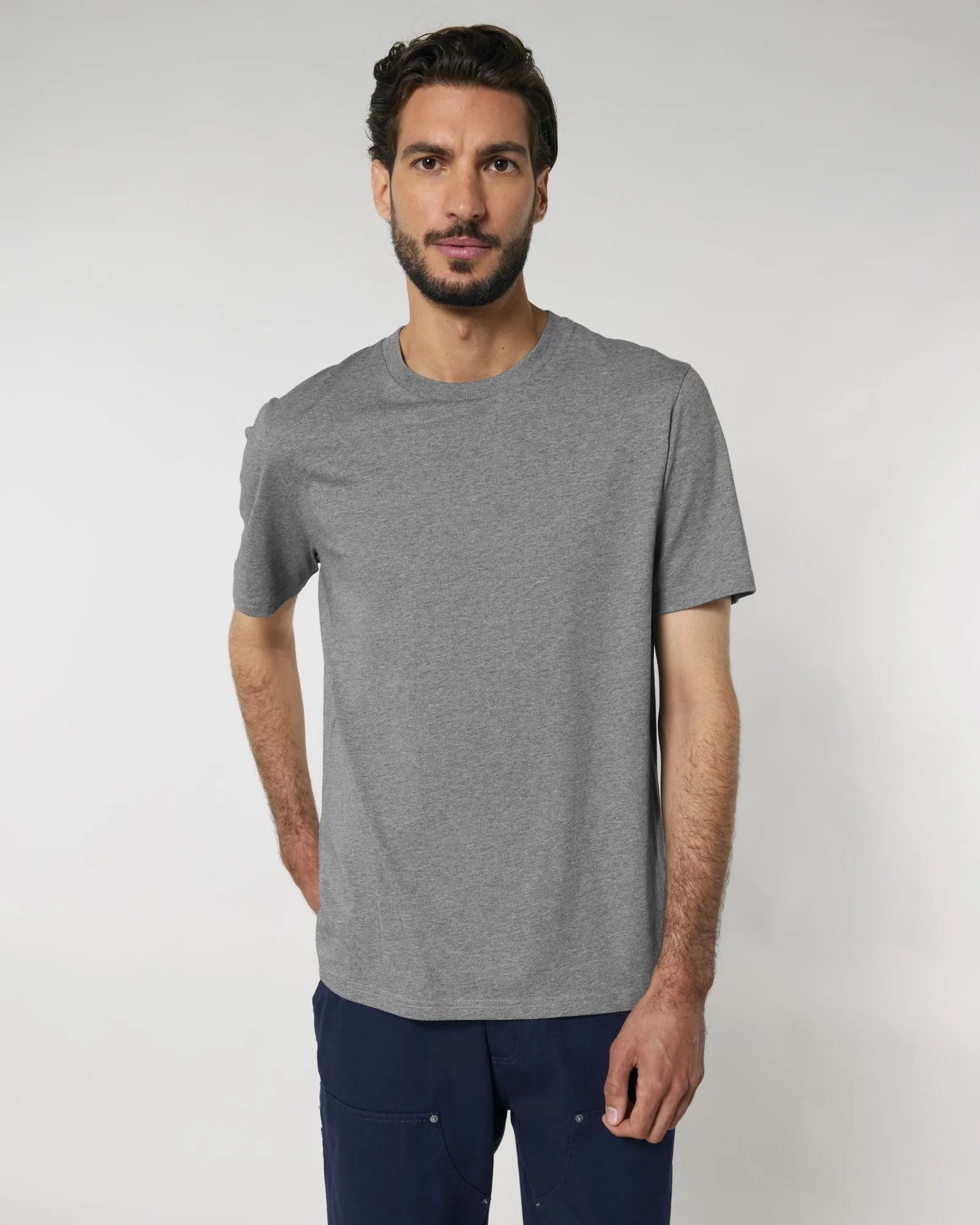 T-shirt Stanley/Stella Creator 2.0 da personalizzare - Grigio melange medio