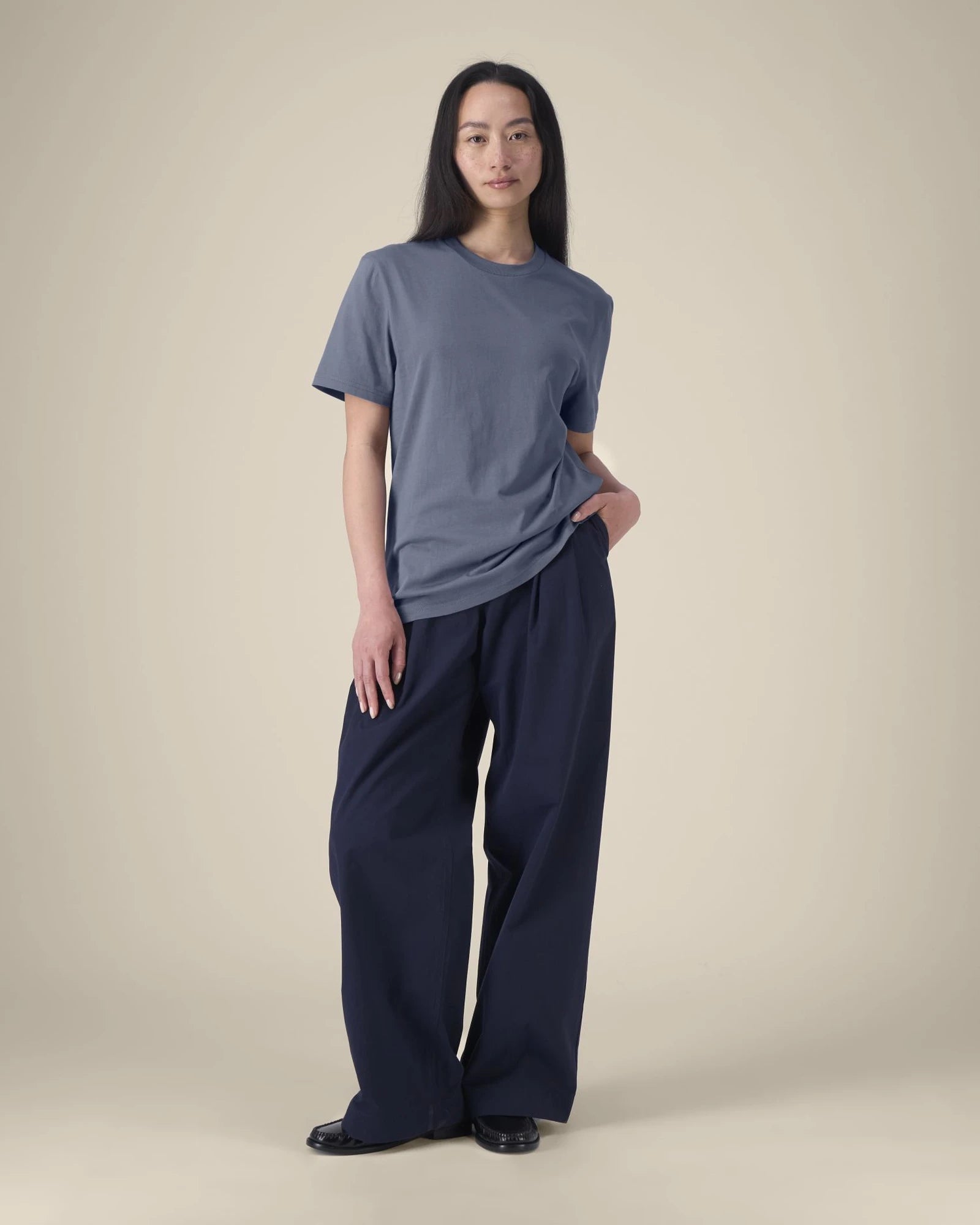 T-shirt Stanley/Stella Creator 2.0 da personalizzare - Grigio blu