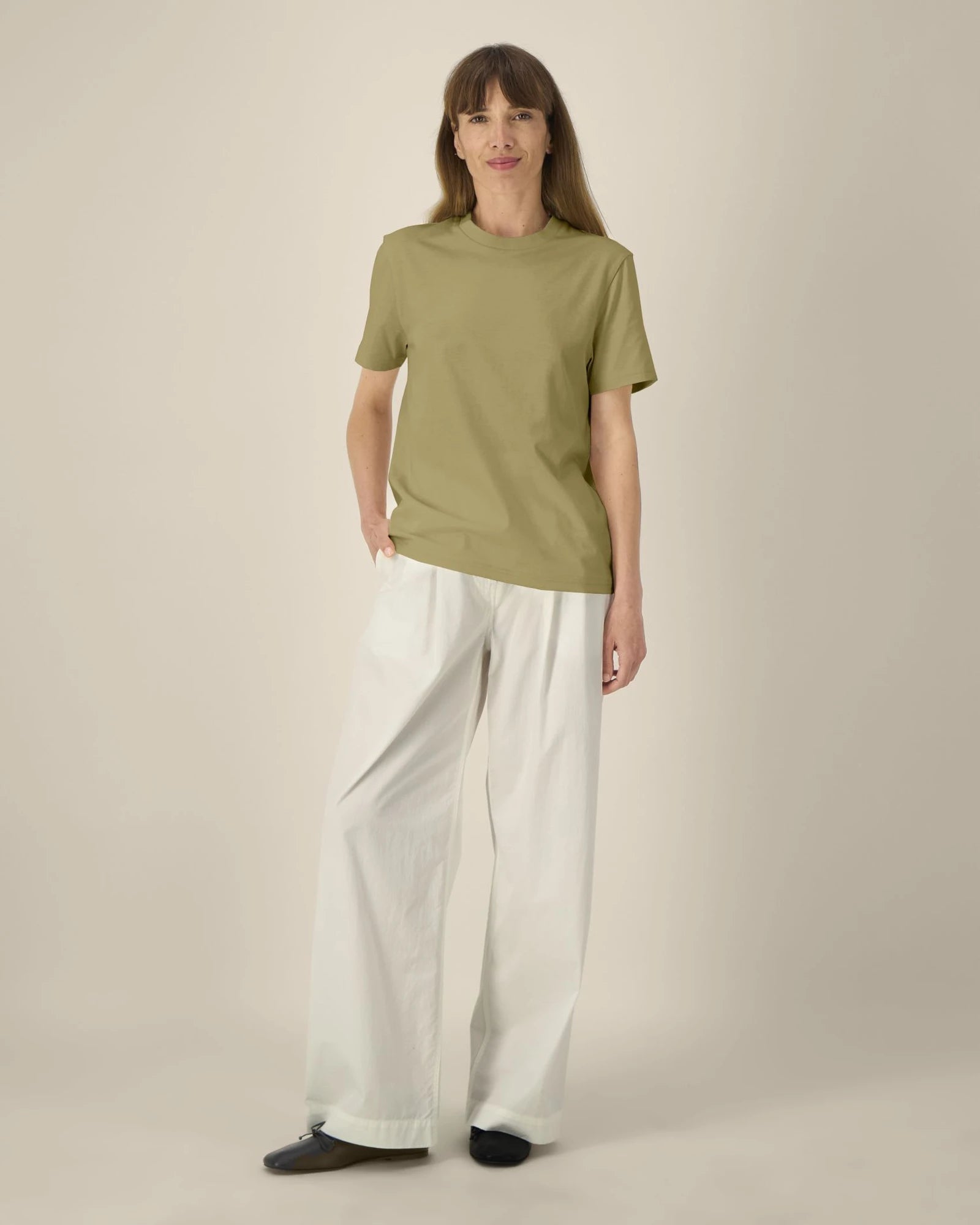 T-shirt Stanley/Stella Creator 2.0 da personalizzare - Verde oliva slavato