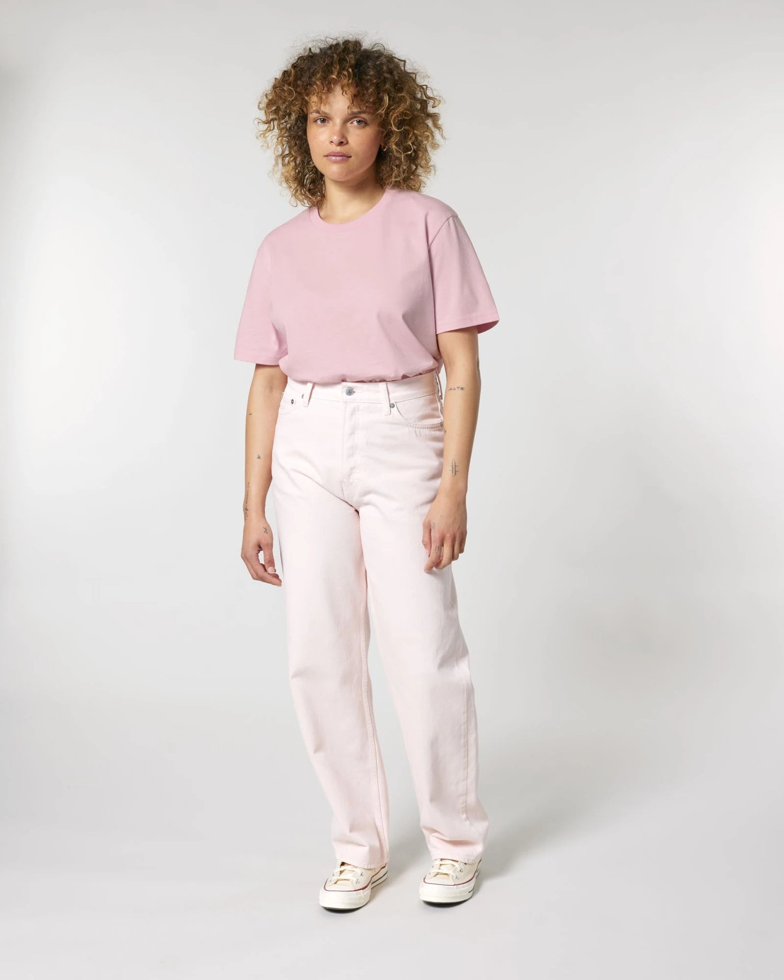 T-shirt cotone bio Stanley/Stella Crafter da personalizzare - Rosa Cotone