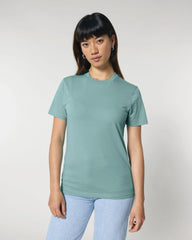 T-shirt cotone bio Stanley/Stella Crafter da personalizzare - Monstera verde petrolio