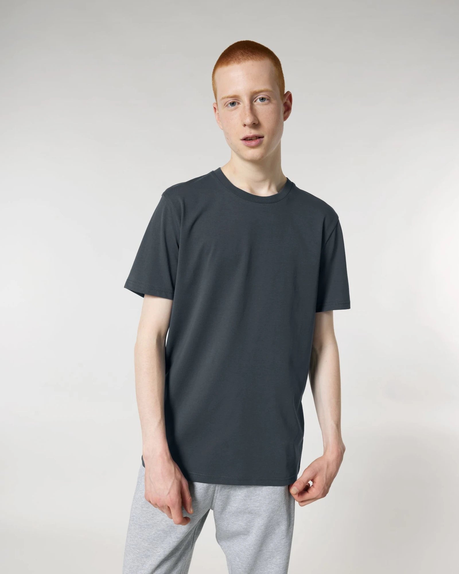 T-shirt cotone bio Stanley/Stella Crafter da personalizzare - Grigio Inchiostro