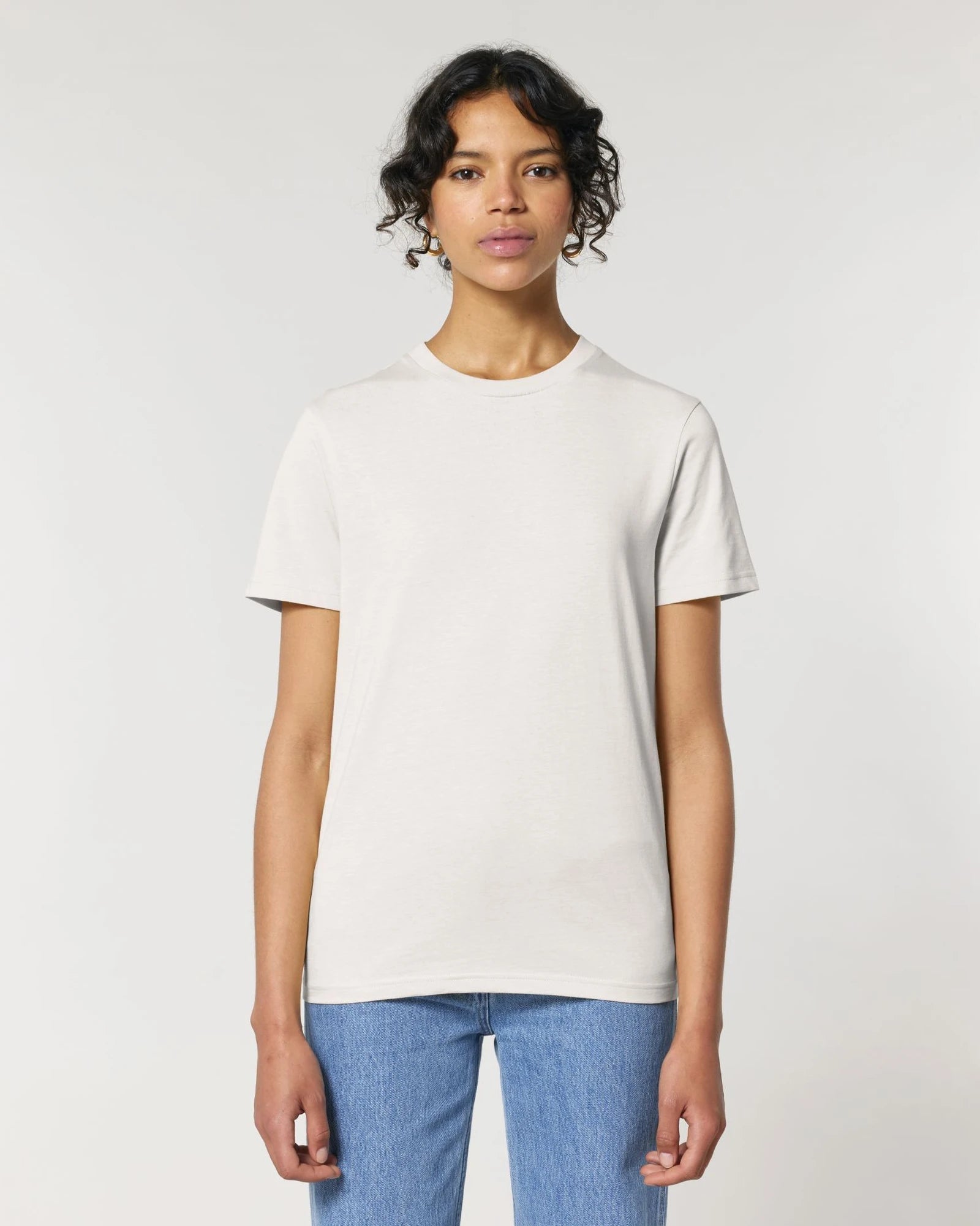 T-shirt cotone bio Stanley/Stella Crafter da personalizzare - Bianco vintage