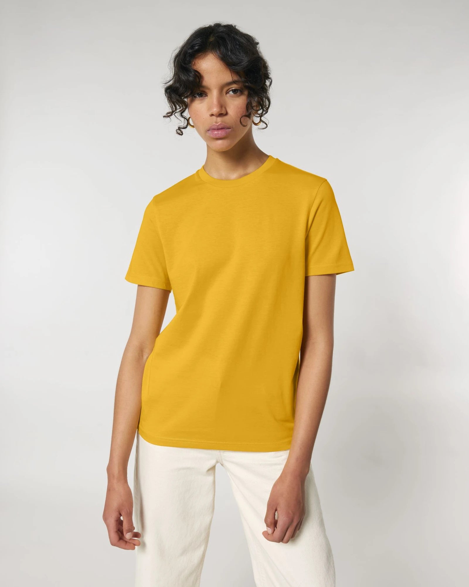 T-shirt cotone bio Stanley/Stella Crafter da personalizzare - Giallo Spectra