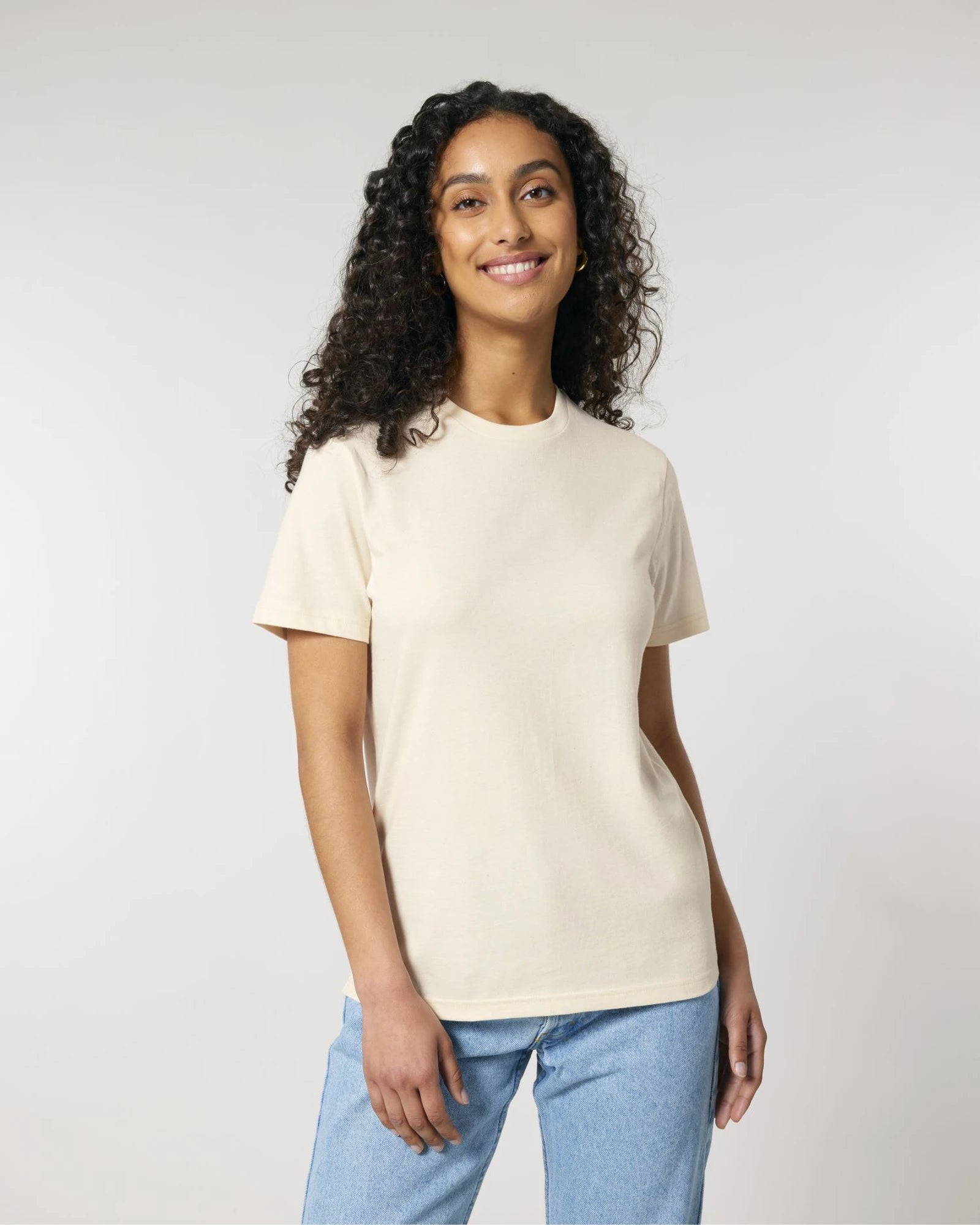 T-shirt cotone bio Stanley/Stella Crafter da personalizzare - grezzo naturale